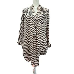 Active Seller! Entro Chevron Print Professional Interview Top Small